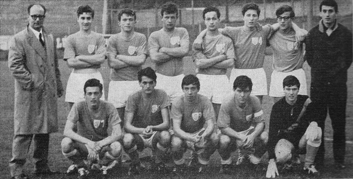 La squadra del Convitto che partecipò al Torneo del 1966